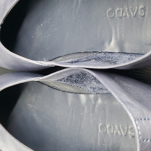 Saydo Blue Leather Loafers Slip-on EU 40 US 9.5 Made In Portugal - Picture 9 of 11